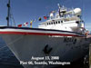 View a video of the NOAA Ship Okeanos Explorer commissioning at Pier 66 in Seattle, WA.