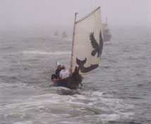 image of sailing in the bad weather