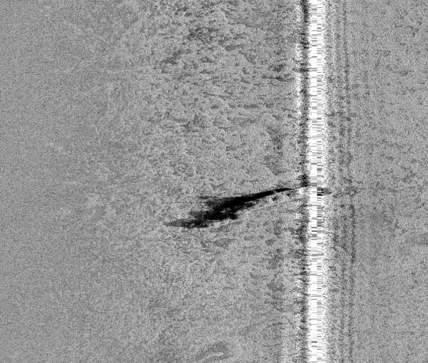 side scan sonar image of the Monrovia