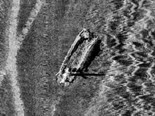 side scan sonar image of the Montana